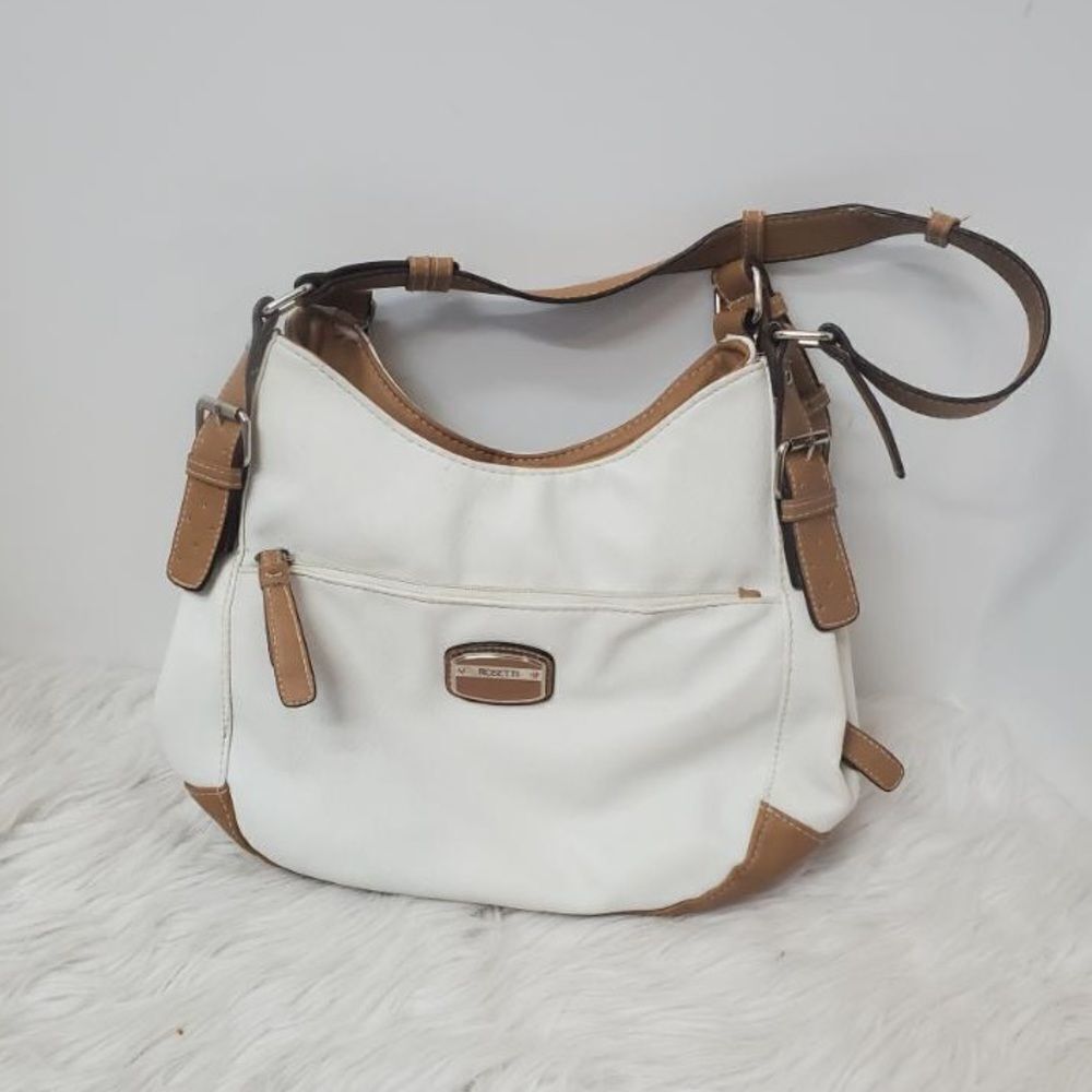 ROSETTTI WHITE & BROWN HOBO BAG